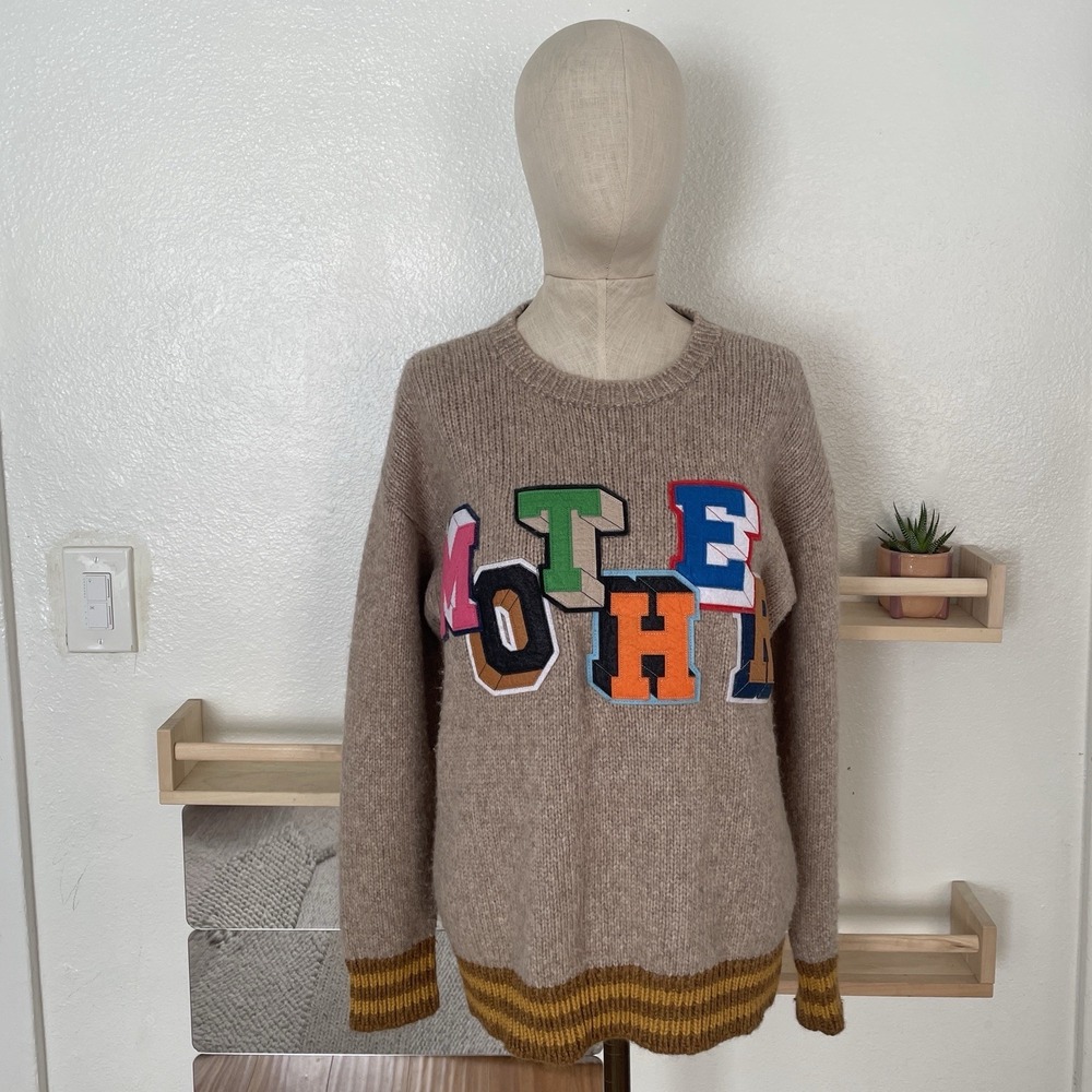 Mother The Jumper Stack 'Em Sweater Pullover Sweater Oversized Alpaca Blend